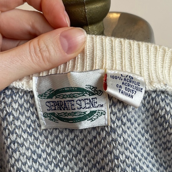 90’s vintage teddy bear knit sweater vest/ large - Picture 13 of 13